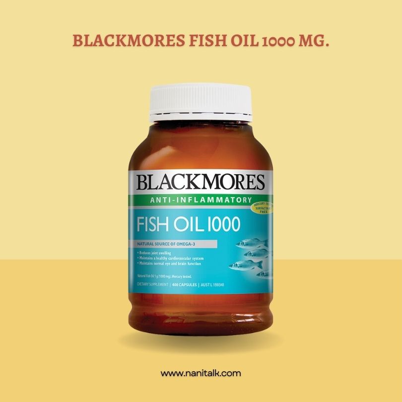 น้ำมันปลา อาหารเสริมสมอง Blackmores Fish Oil 1000 Mg