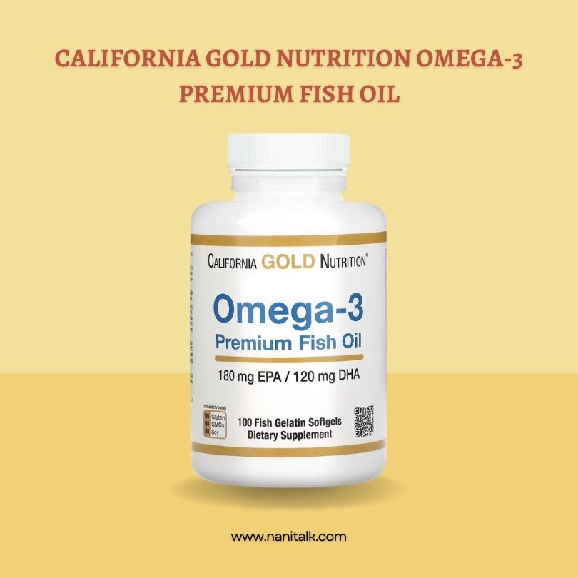 น้ำมันปลา อาหารเสริมสมอง California Gold Nutrition Omega 3 Premium Fish Oil