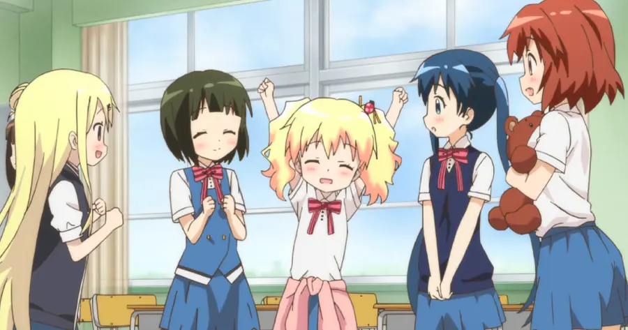 อนิเมะยูริ (Yuri) เรื่อง Kiniro Mosaic (ประกายใสวัยฝัน)