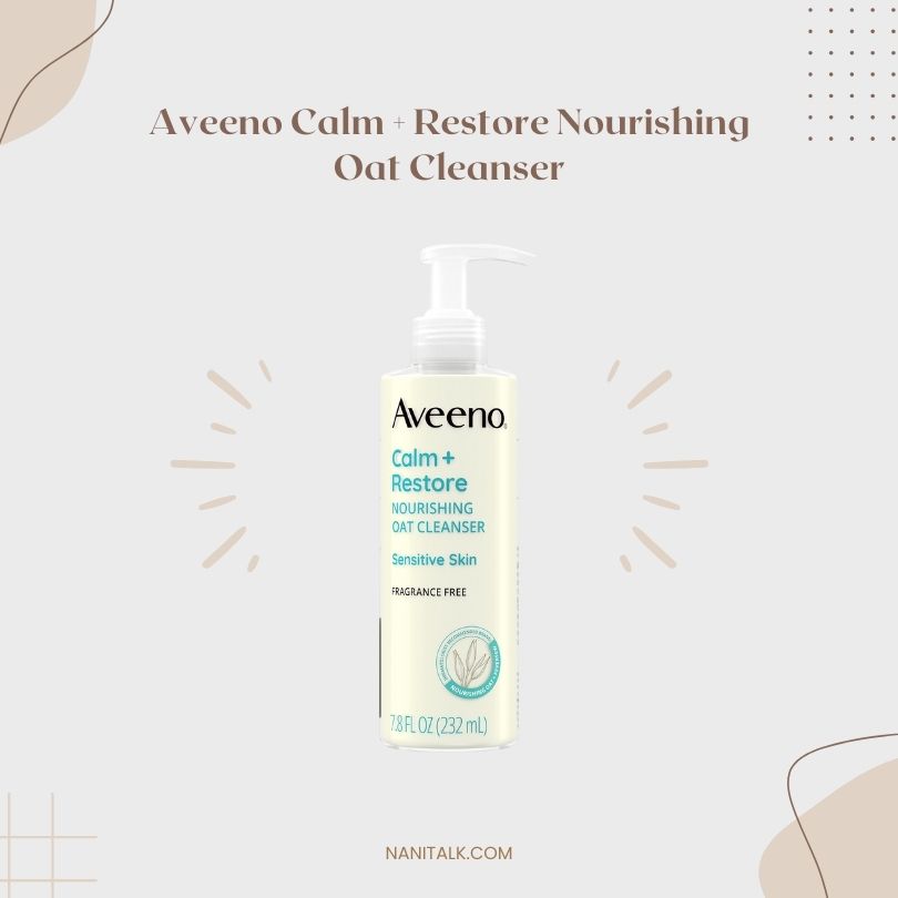 โฟมล้างหน้าลดสิวสำหรับผิวผสม Aveeno Calm Restore Nourishing Oat Cleanser