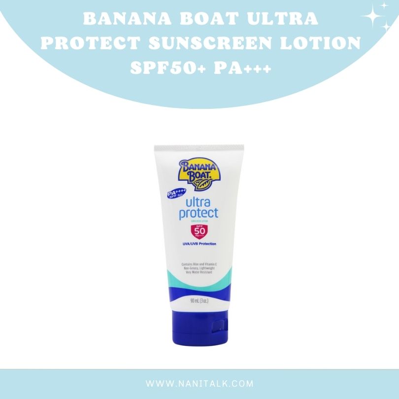 ครีมกันแดดทาตัว Banana Boat Ultra Protect Sunscreen Lotion SPF50 PA