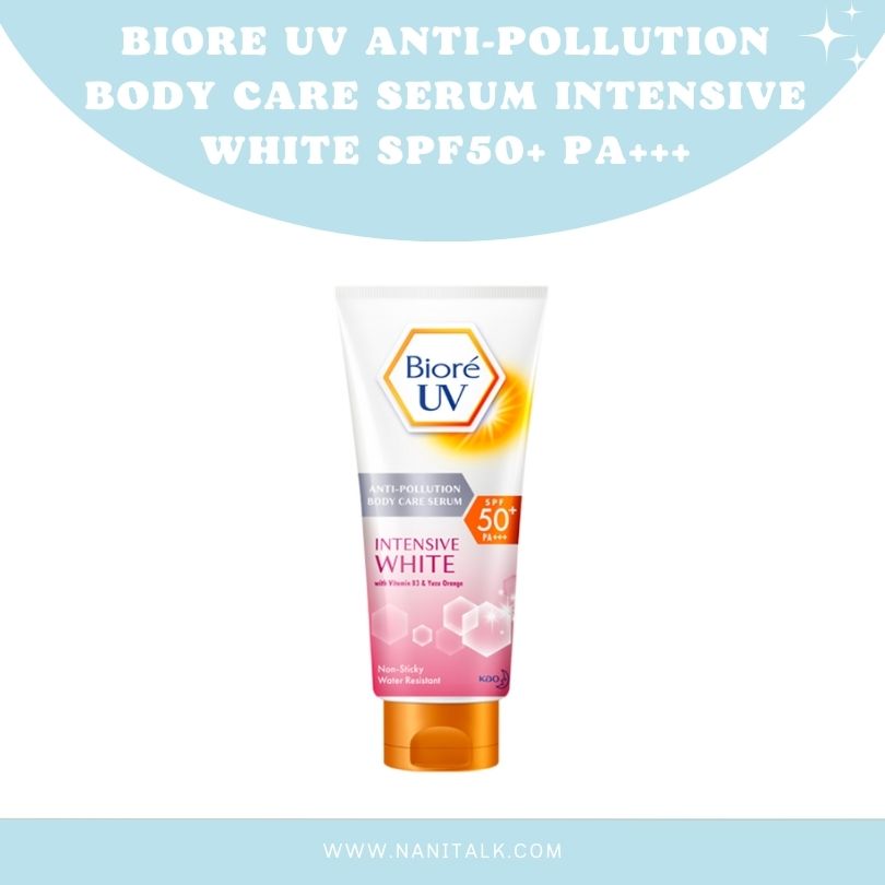 ครีมกันแดดทาตัว Biore UV Anti Pollution Body Care Serum Intensive White SPF50 PA