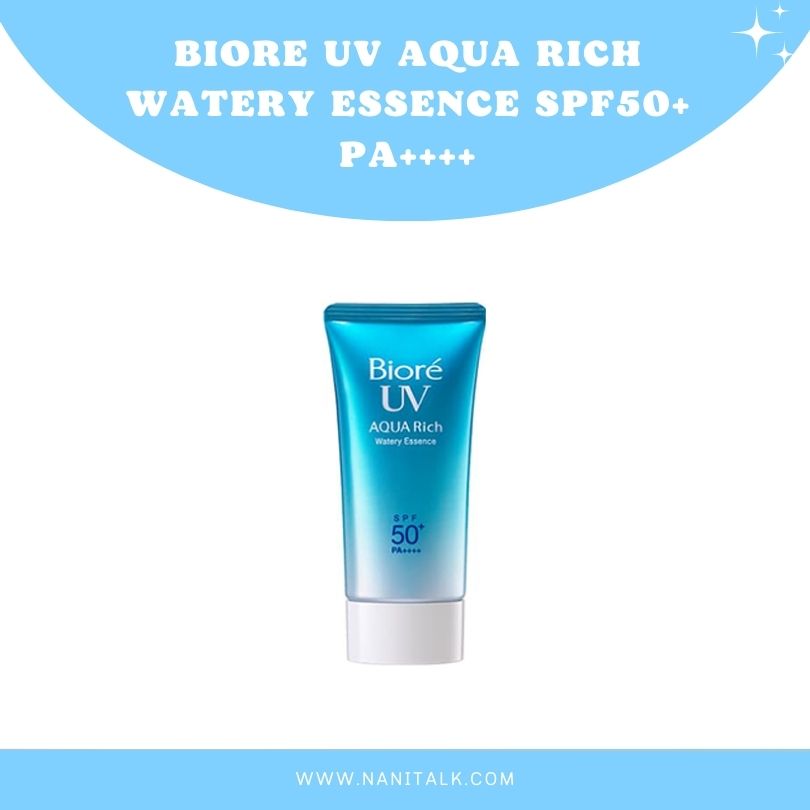 ครีมกันแดดทาหน้า Biore UV Aqua Rich Watery Essence SPF50 PA