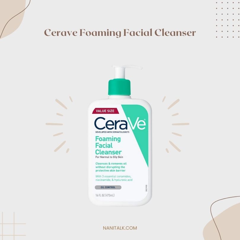 โฟมล้างหน้าลดสิวสำหรับผิวผสม Cerave Foaming Facial Cleanser