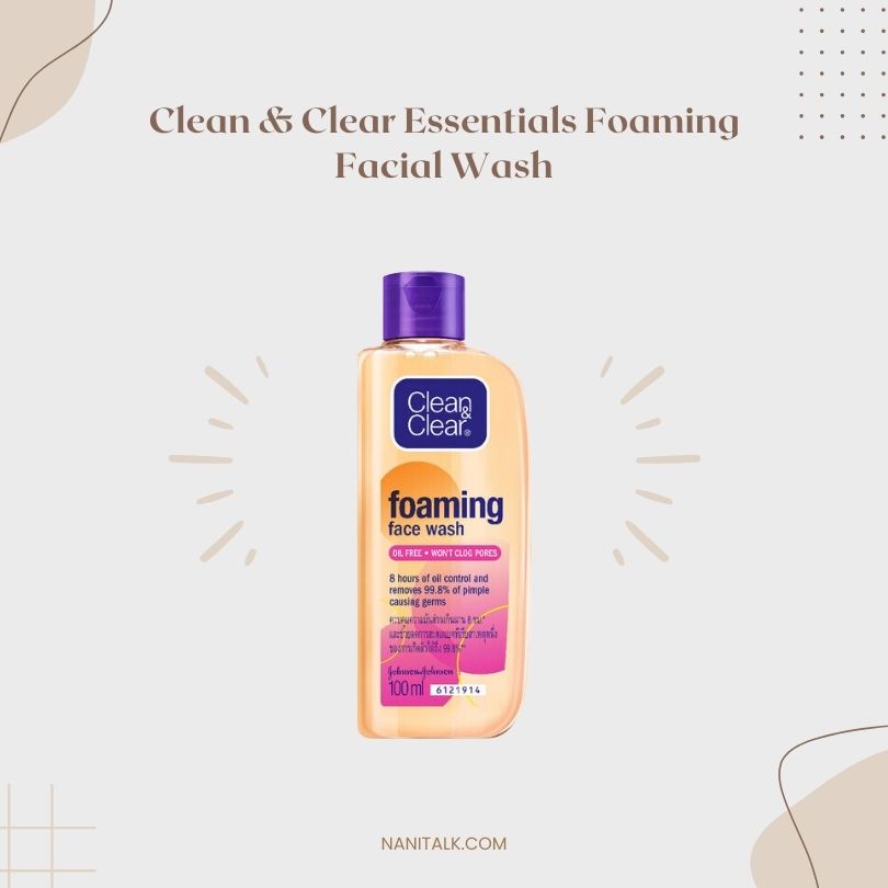 โฟมล้างหน้าลดสิวสำหรับผิวมัน Clean Clear Essentials Foaming Facial Wash