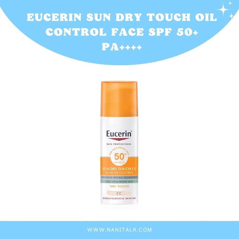 ครีมกันแดดทาหน้า Eucerin Sun Dry Touch Oil Control Face SPF 50 PA