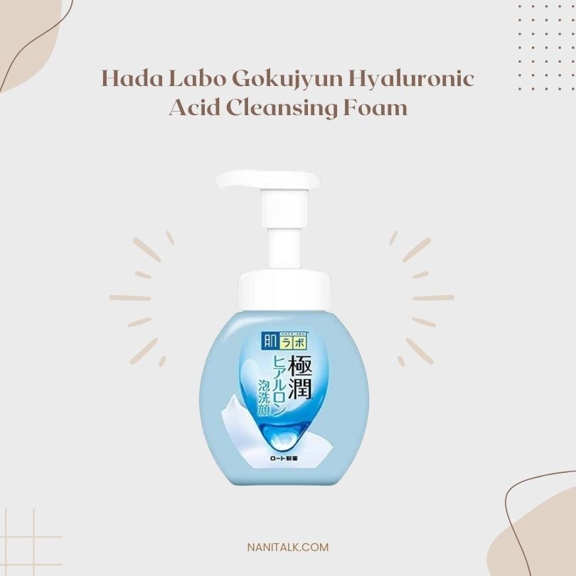 โฟมล้างหน้าลดสิวสำหรับผิวผสม Hada Labo Gokujyun Hyaluronic Acid Cleansing Foam