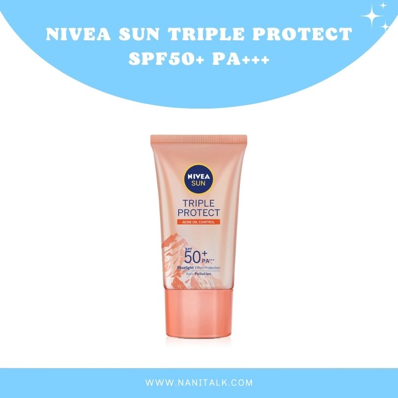 ครีมกันแดดทาหน้า Nivea Sun Triple Protect SPF50 PA
