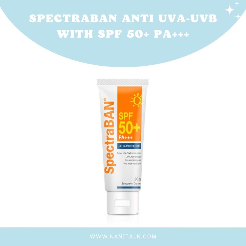 ครีมกันแดดทาตัว Spectraban Anti UVA UVB With SPF 50 PA