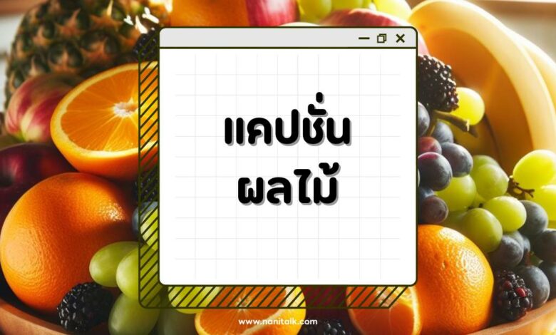 80 แคปชั่นผลไม้ 2567 โดนใจสายผลไม้ ฮา ๆ กวน ๆ เพิ่มสีสัน!