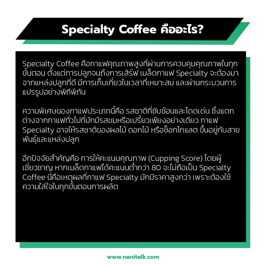 Specialty Coffee คืออะไร?