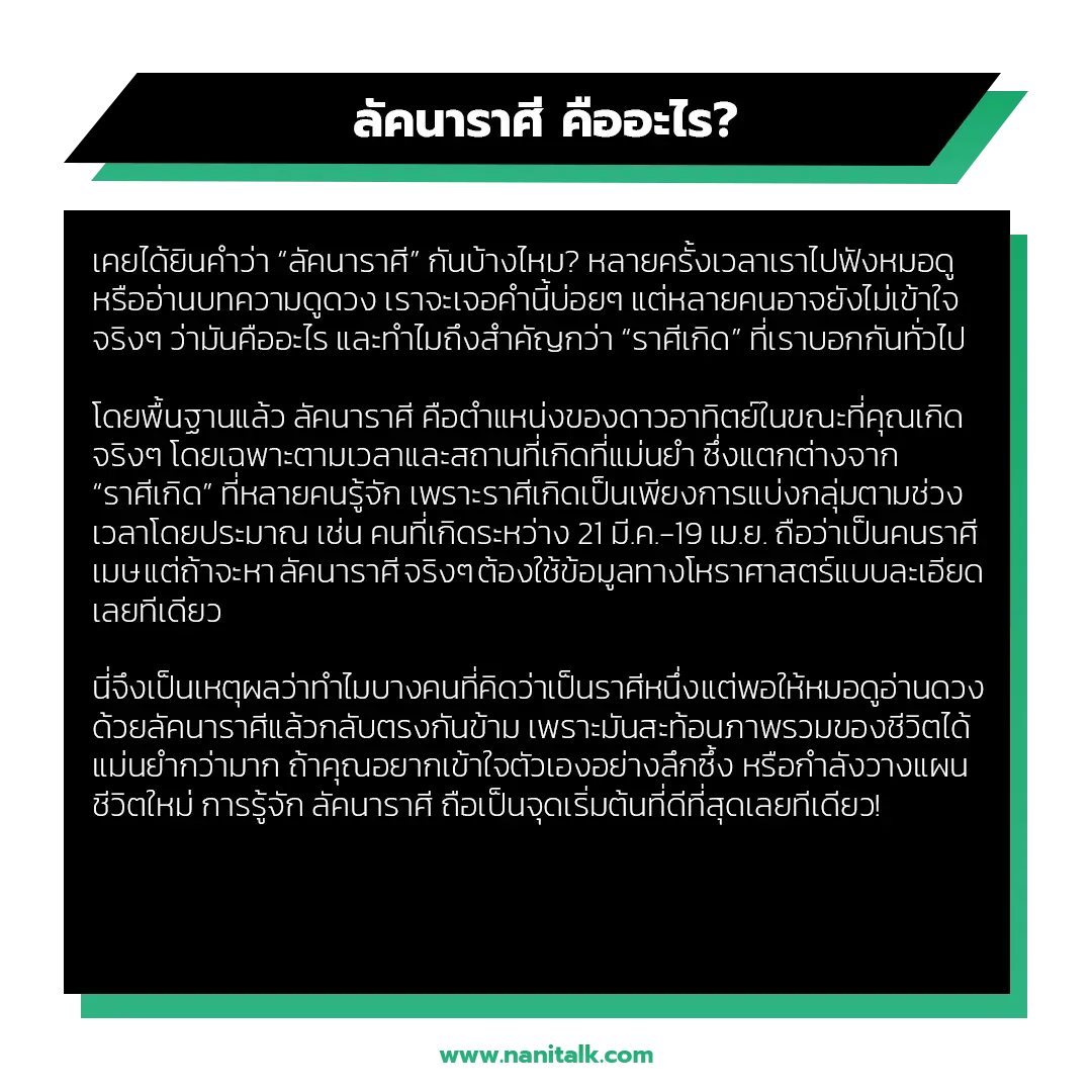 ลัคนาราศี คืออะไร?