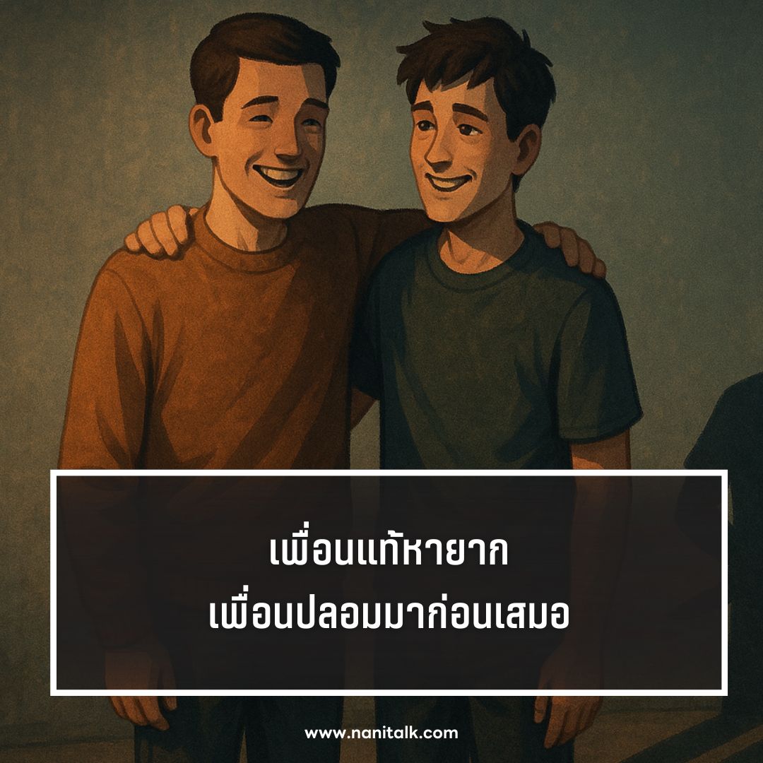 ตัวอย่างแคปชั่นเพื่อนไม่จริงใจ