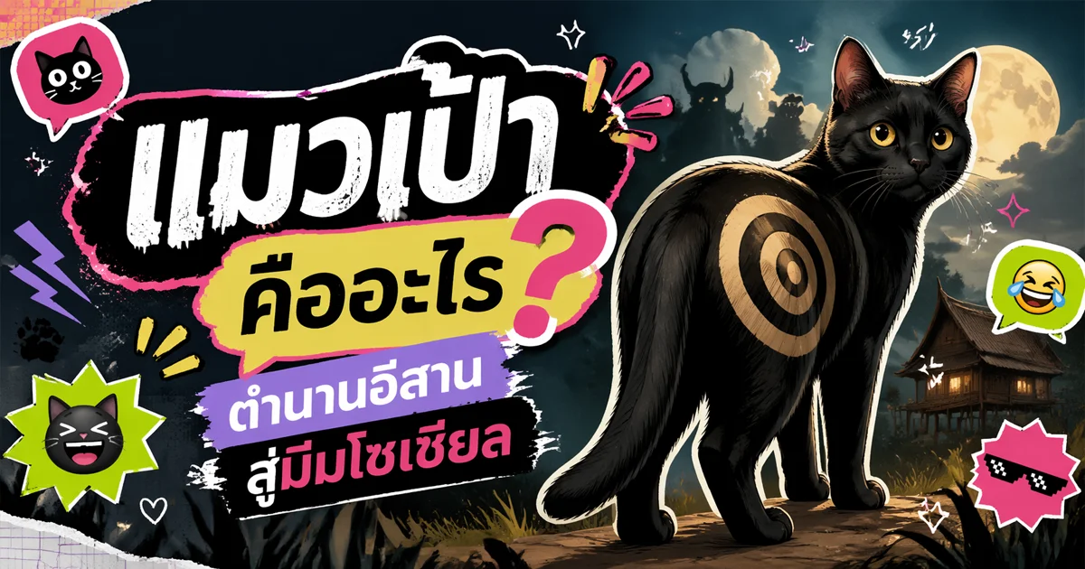 แมวเป้า คืออะไร? ตำนานอีสานสู่มีมโซเชียล