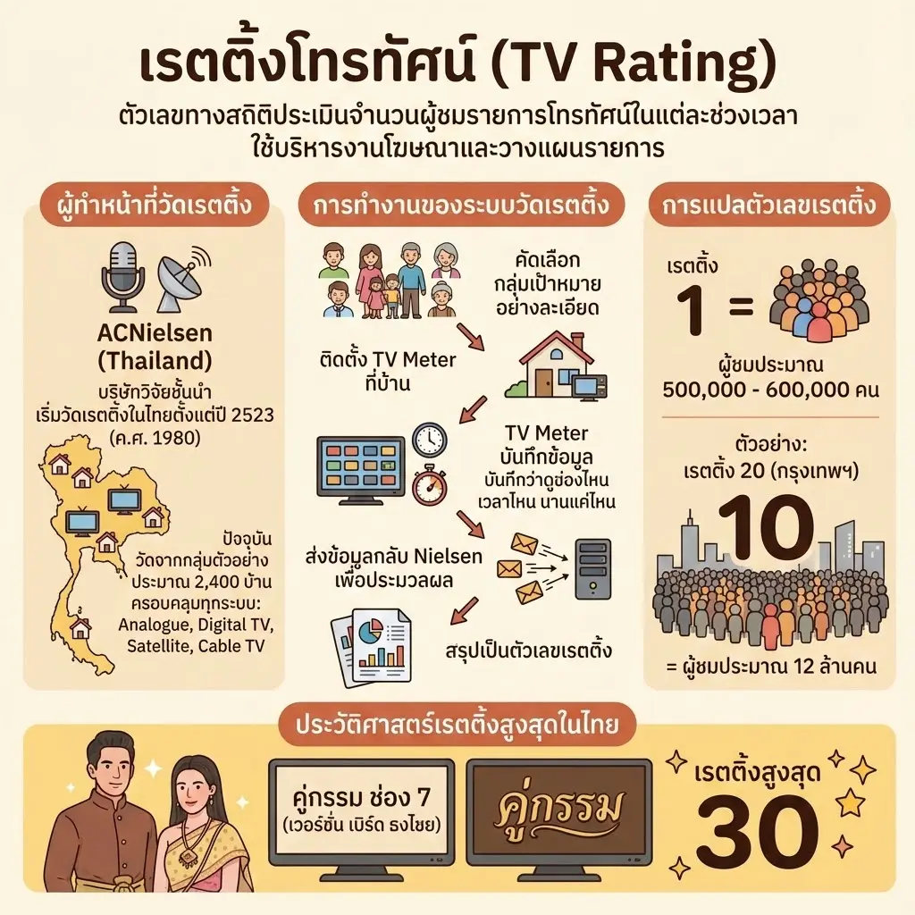 เรตติ้ง คืออะไร ในโลกโทรทัศน์