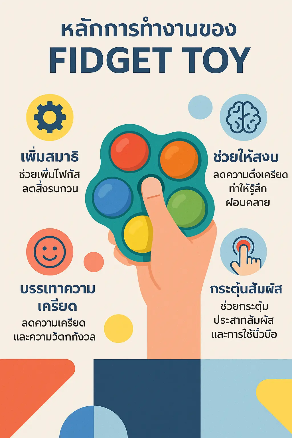 หลักการทำงานของของเล่นคลายเครียด