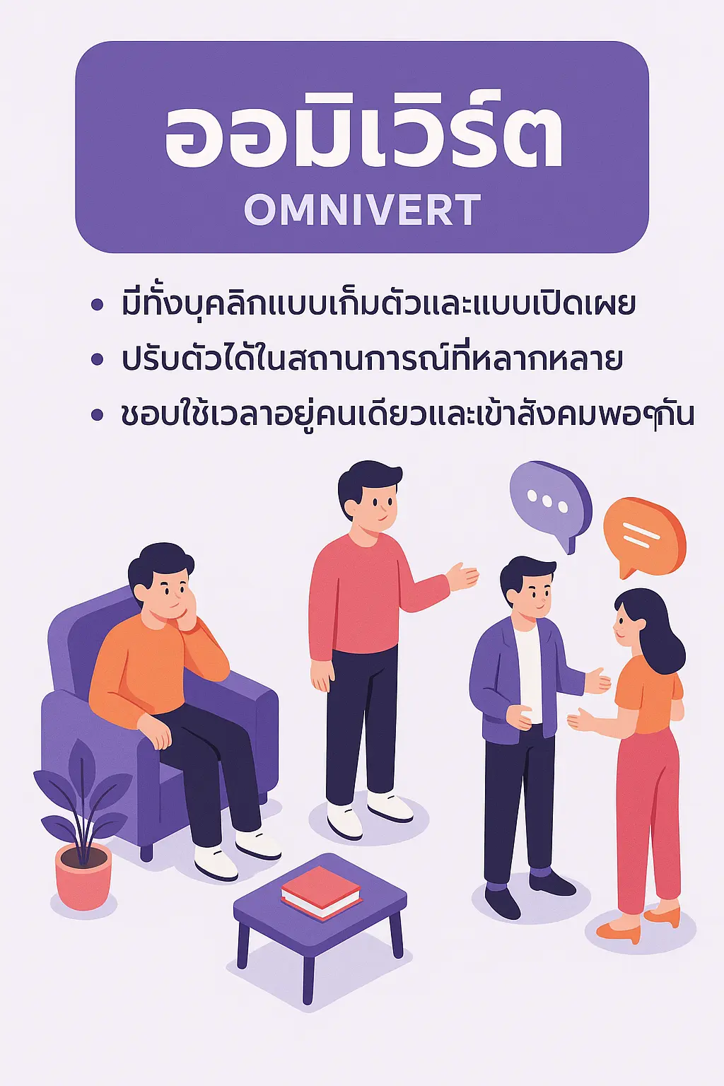 Omnivert คืออะไร? ทำความรู้จักบุคลิกภาพสลับขั้ว