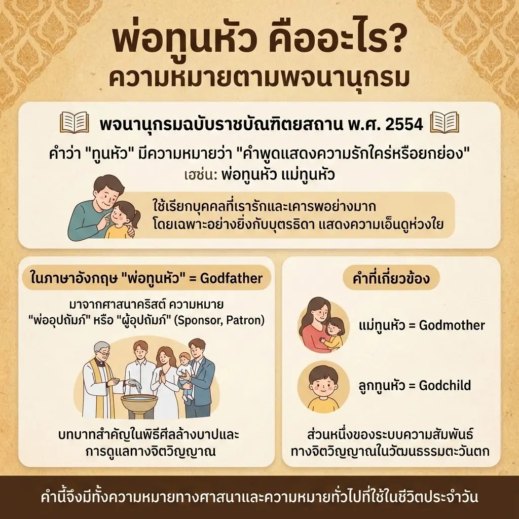 พ่อทูนหัว คืออะไร? ความหมายตามพจนานุกรม