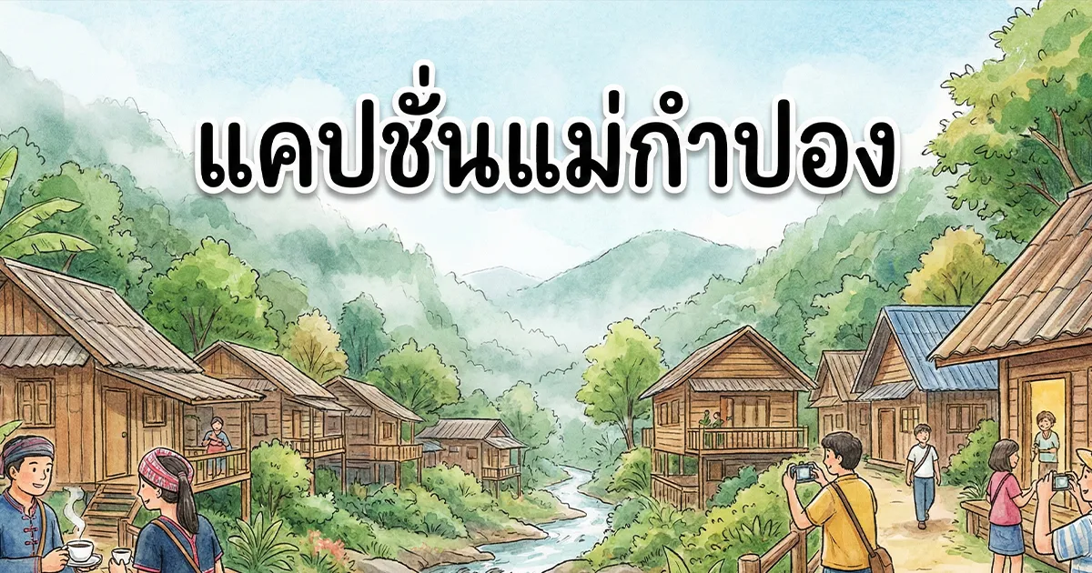 100 แคปชั่นแม่กำปอง %thyear% กวน ๆ ชิล ๆ โพสต์รูปสวยเรียกไลก์