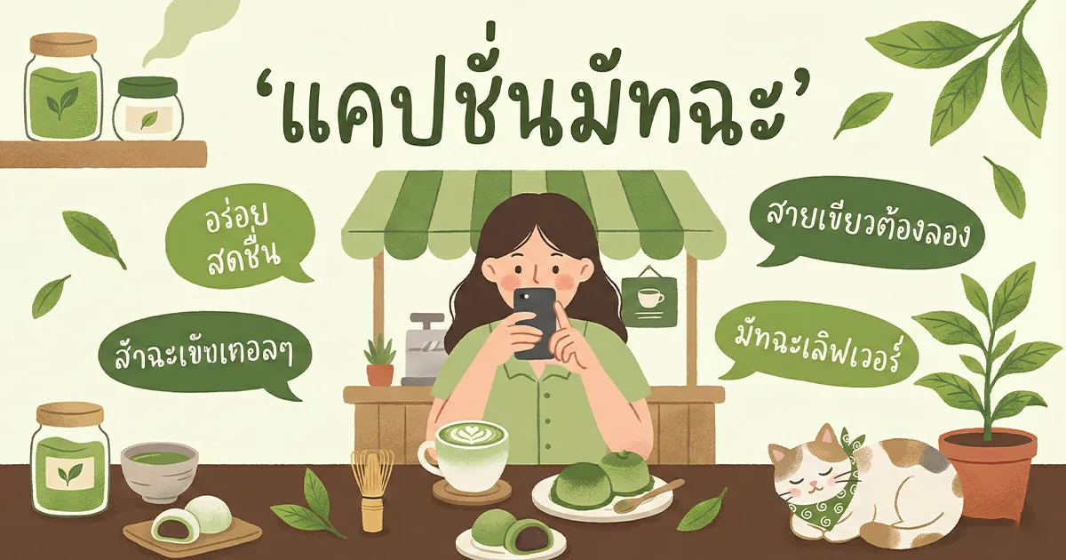 100 แคปชั่นมัทฉะ กวน ๆ โดน ๆ สายมัทฉะต้องเซฟเก็บไว้โพสต์!