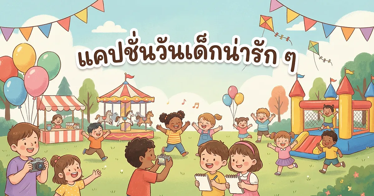 100 แคปชั่นวันเด็กน่ารัก ๆ %thyear% โพสต์ปัง อวยพรเด็ก ๆ ในวันพิเศษ