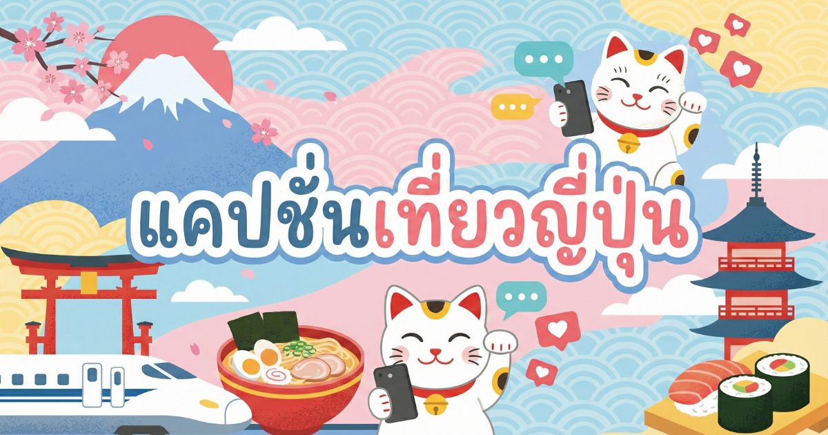 200 แคปชั่นเที่ยวญี่ปุ่น %thyear% โดนใจสายเที่ยว โพสต์ปุ๊บปังปั๊บ