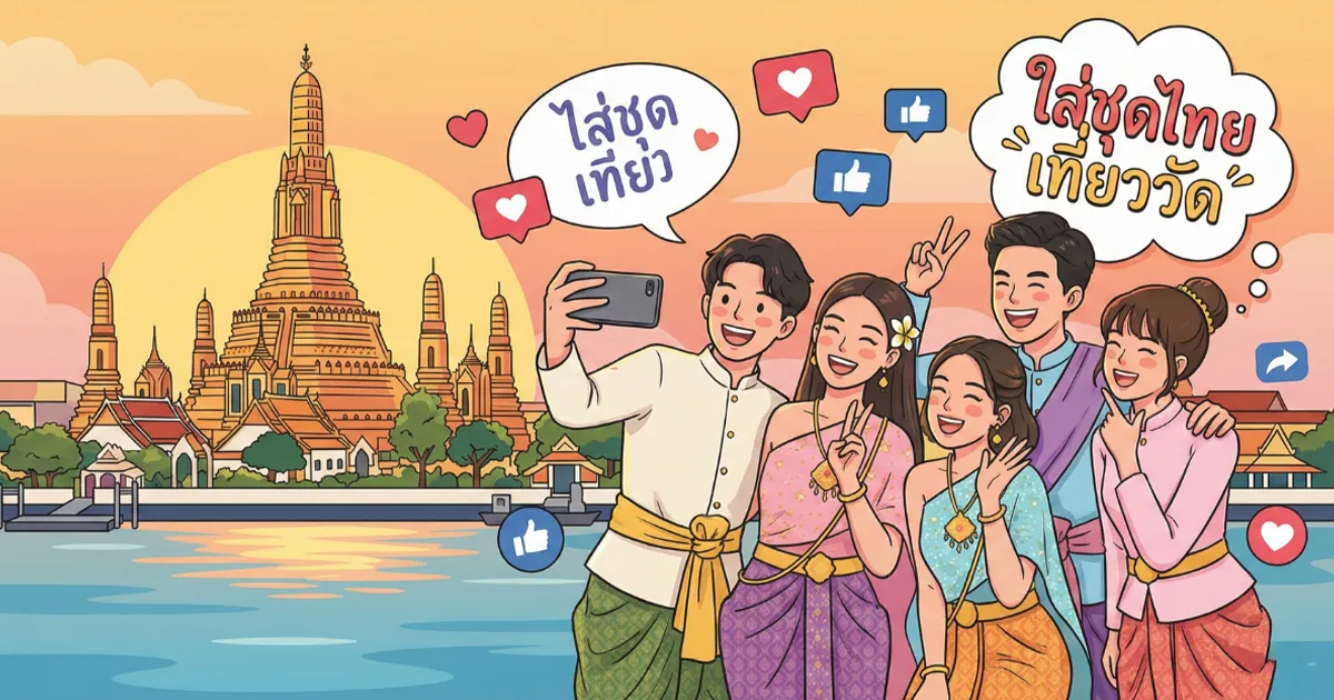 200 แคปชั่นใส่ชุดไทย %thyear% / %currentyear% สวยปัง โดนใจ เรียกไลก์กระจาย