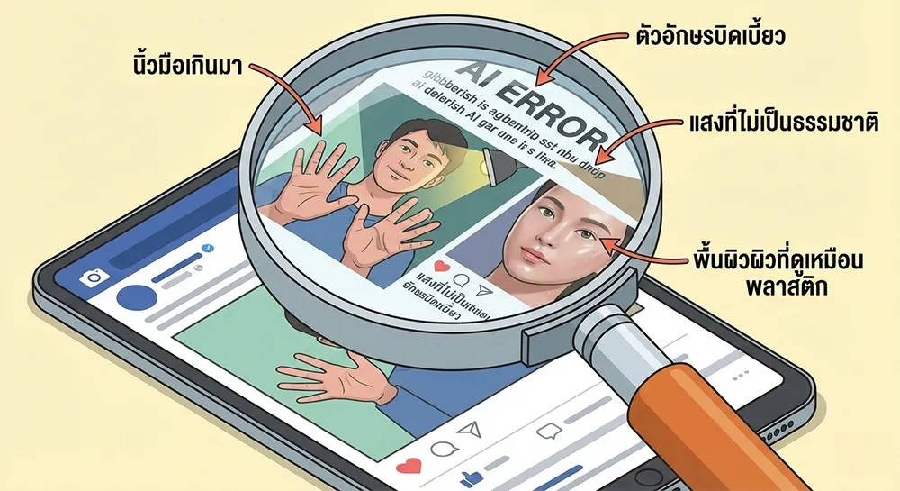 วิธีสังเกตเนื้อหาที่เป็น AI Slop