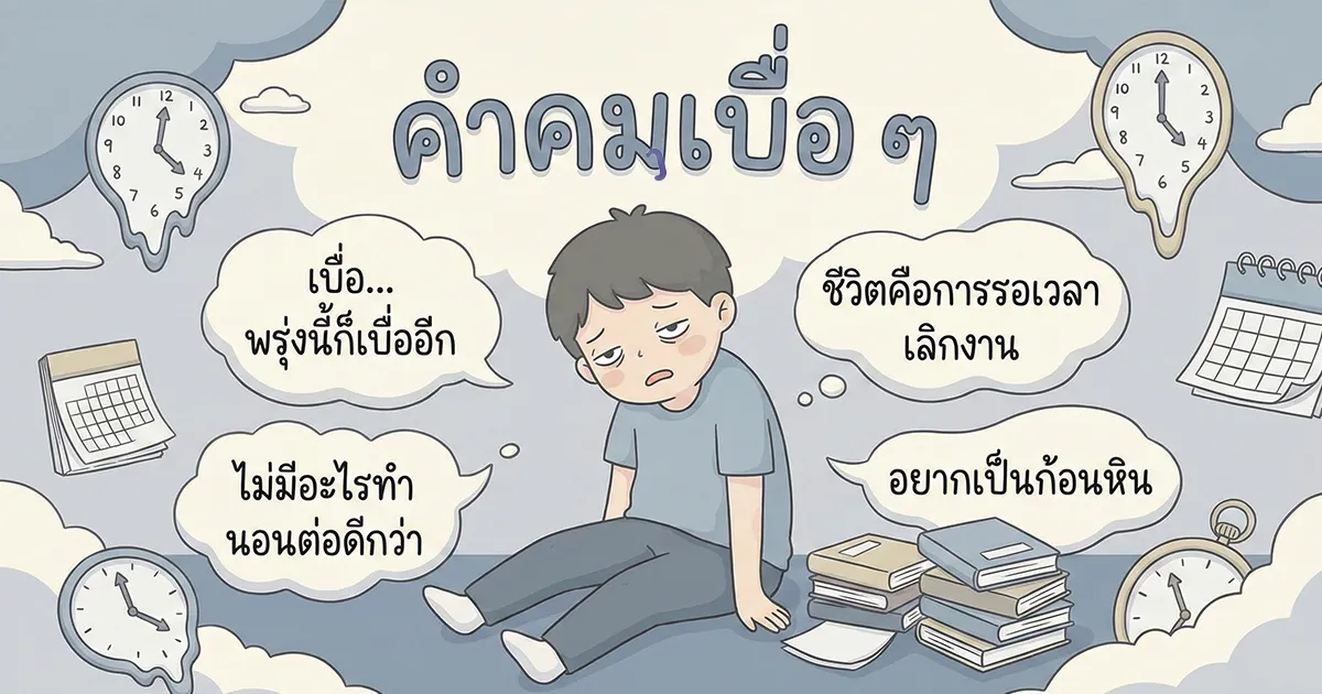 200 คำคมเบื่อ ๆ %thyear% / %currentyear% ระบายความเหงาเซ็งซึมให้หายเบื่อ