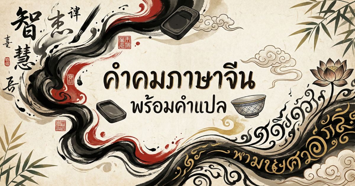 100 คำคมภาษาจีน พร้อมคำแปล %thyear% / %currentyear% ปังทุกแนว