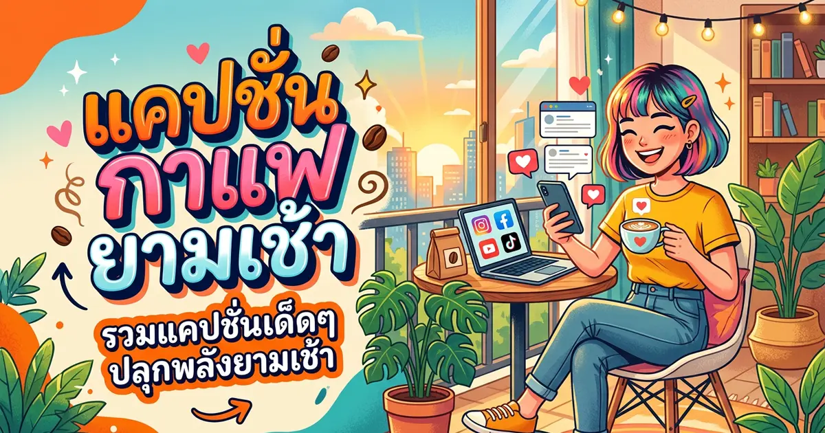 200 แคปชั่นกาแฟยามเช้า %thyear% คม ฮา โดนใจสายกาแฟ