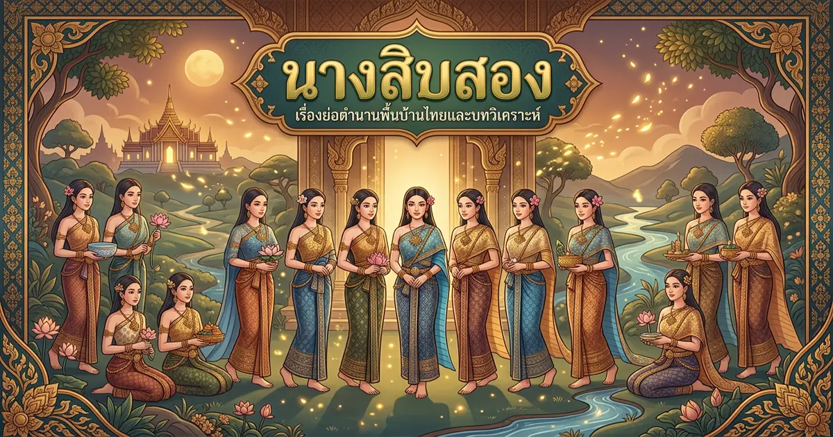 [เนื้อเรื่องย่อ-นิทานพื้นบ้านไทย] นางสิบสอง คติสอนใจที่ยังใช้ได้จนถึงวันนี้