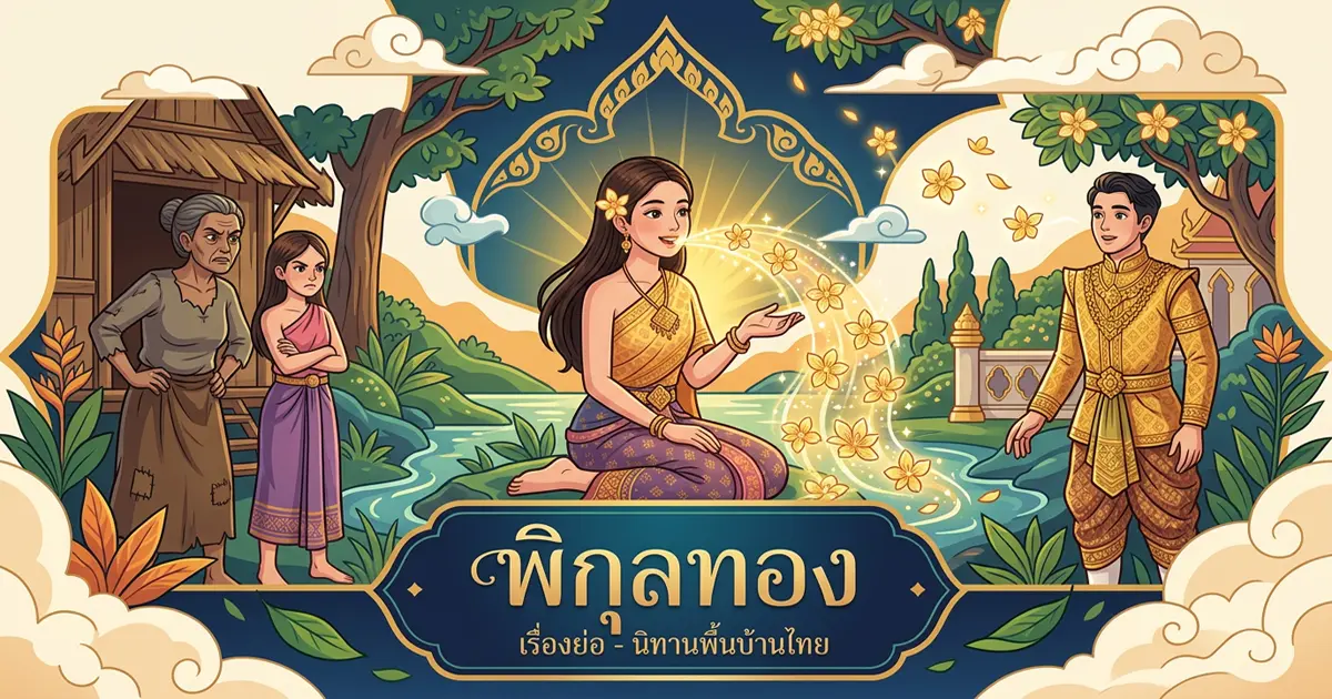 [เนื้อเรื่องย่อ-นิทานพื้นบ้านไทย] พิกุลทอง ที่สอนใจตลอดกาล