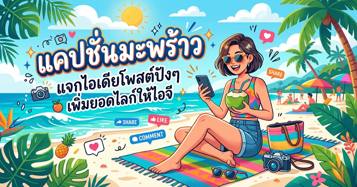 200 แคปชั่นมะพร้าว %thyear% กวน ซึ้ง ชิล คม โพสต์ปัง