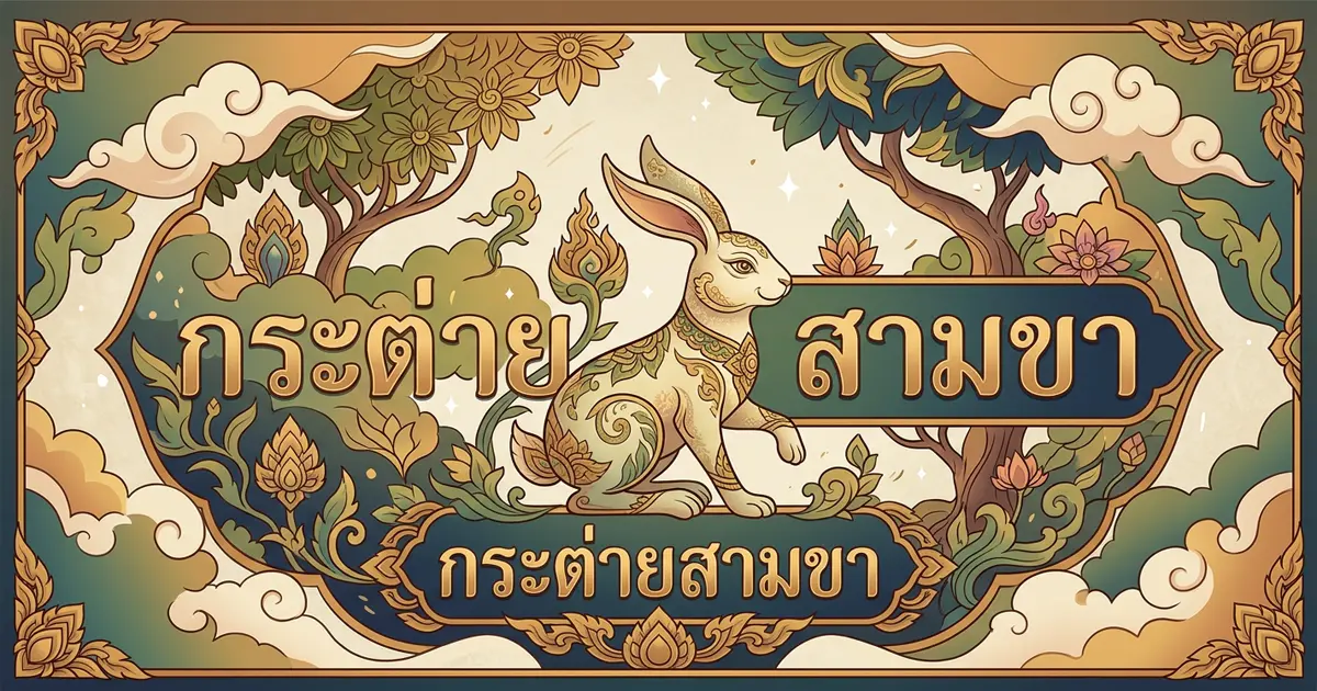 [เนื้อเรื่องย่อ-นิทานพื้นบ้านไทย] กระต่ายสามขา ที่มาของสำนวน