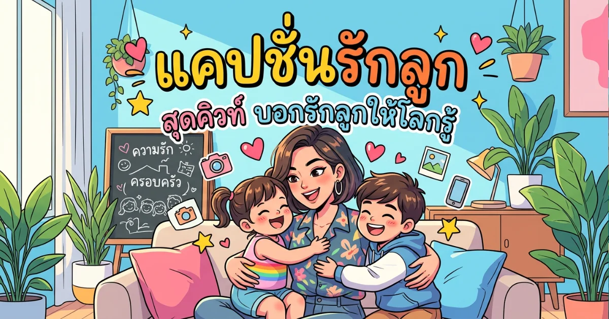 200 แคปชั่นรักลูก %thyear% ซึ้ง น่ารัก คม ครบทุกอารมณ์