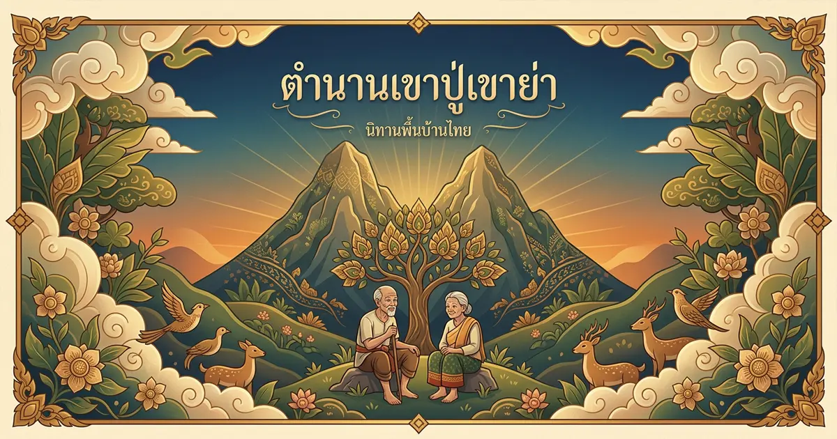 [เนื้อเรื่องย่อ-นิทานพื้นบ้านไทย] ตำนานเขาปู่เขาย่า