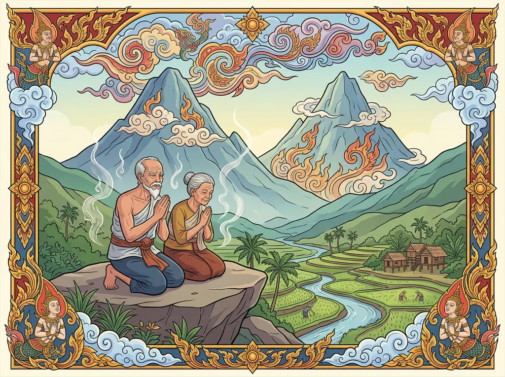 เรื่องย่อตำนานเขาปู่เขาย่า