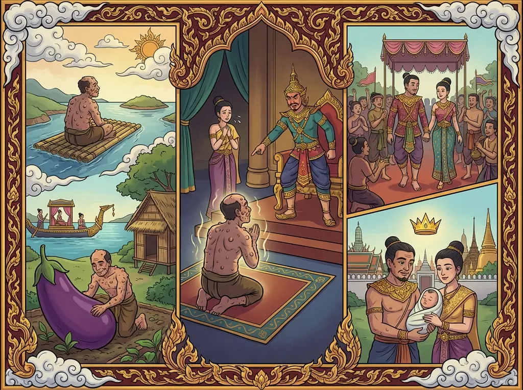 เนื้อเรื่องย่อท้าวแสนปม ฉบับตำนานพื้นบ้าน