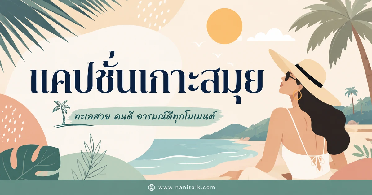 ปกบทความแคปชั่นเกาะสมุย