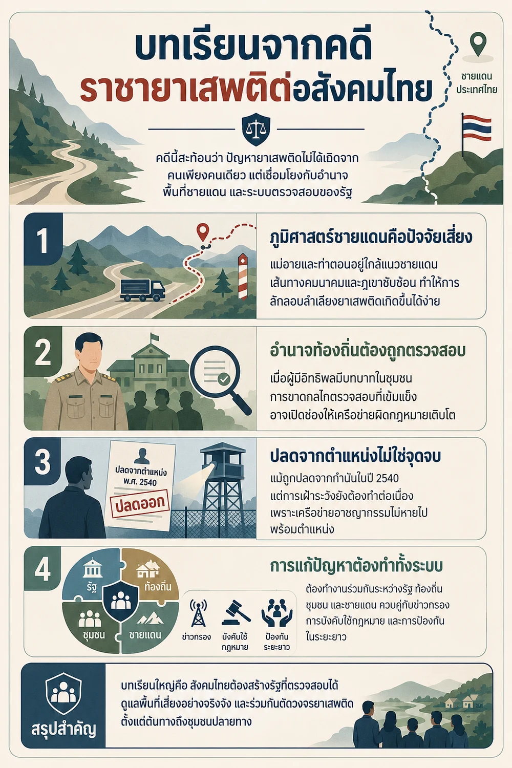 บทเรียนจากคดีราชายาเสพติดต่อสังคมไทย