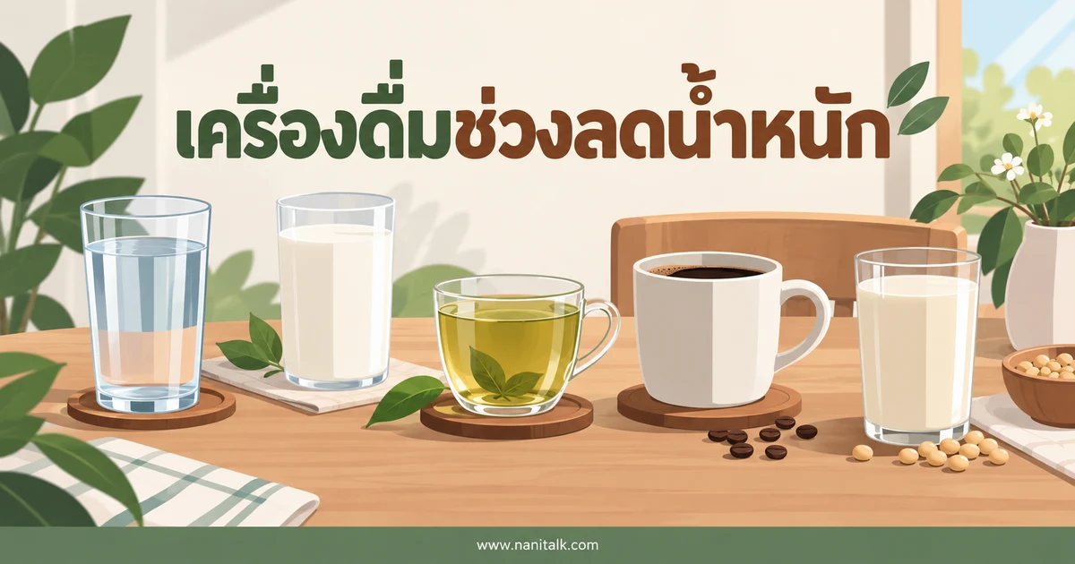 5 เครื่องดื่มช่วงลดน้ำหนัก เลือกอย่างไรโดยไม่หลงเชื่อคำอ้างเผาผลาญไขมัน