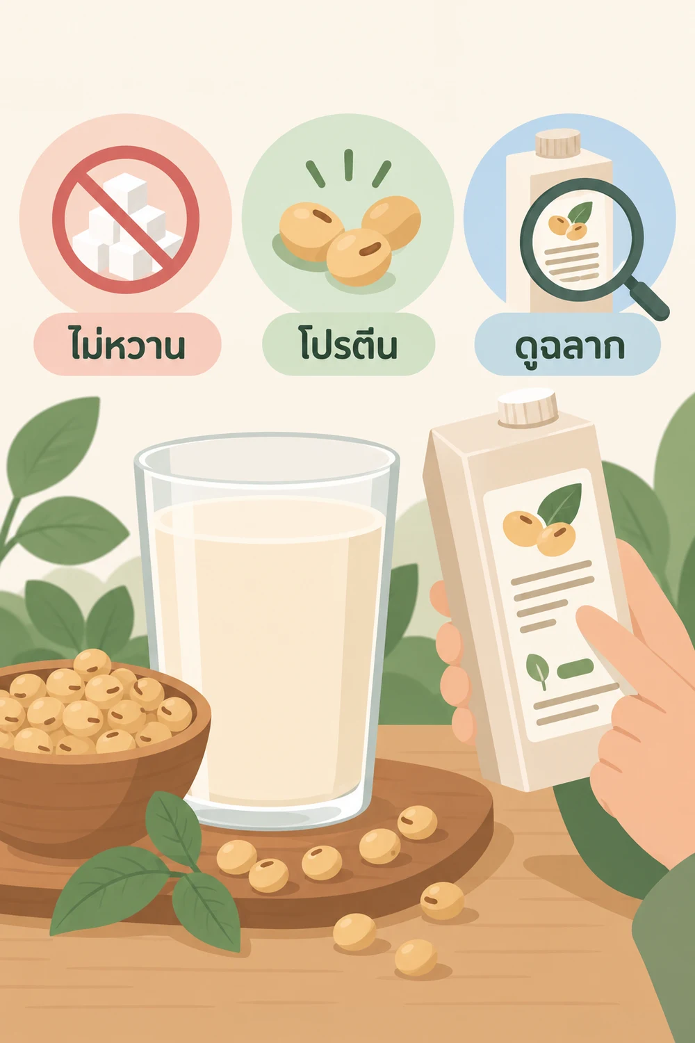 นมถั่วเหลือง: อ่านฉลากก่อนเลือก