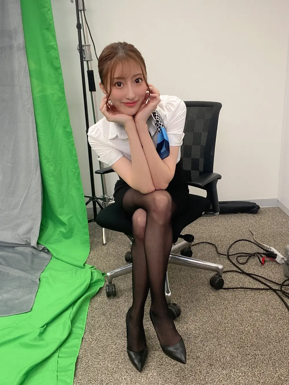 Ichika Hoshimiya เบื้องหลังการถ่ายทำหน้าฉากกรีนสกรีน