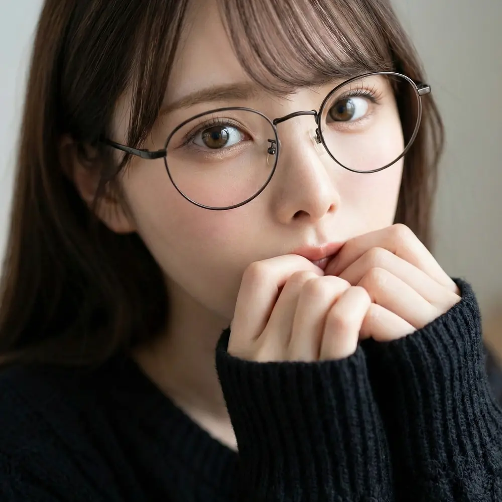 Arina Hashimoto ในภาพพอร์ตเทรตสวมแว่นตา