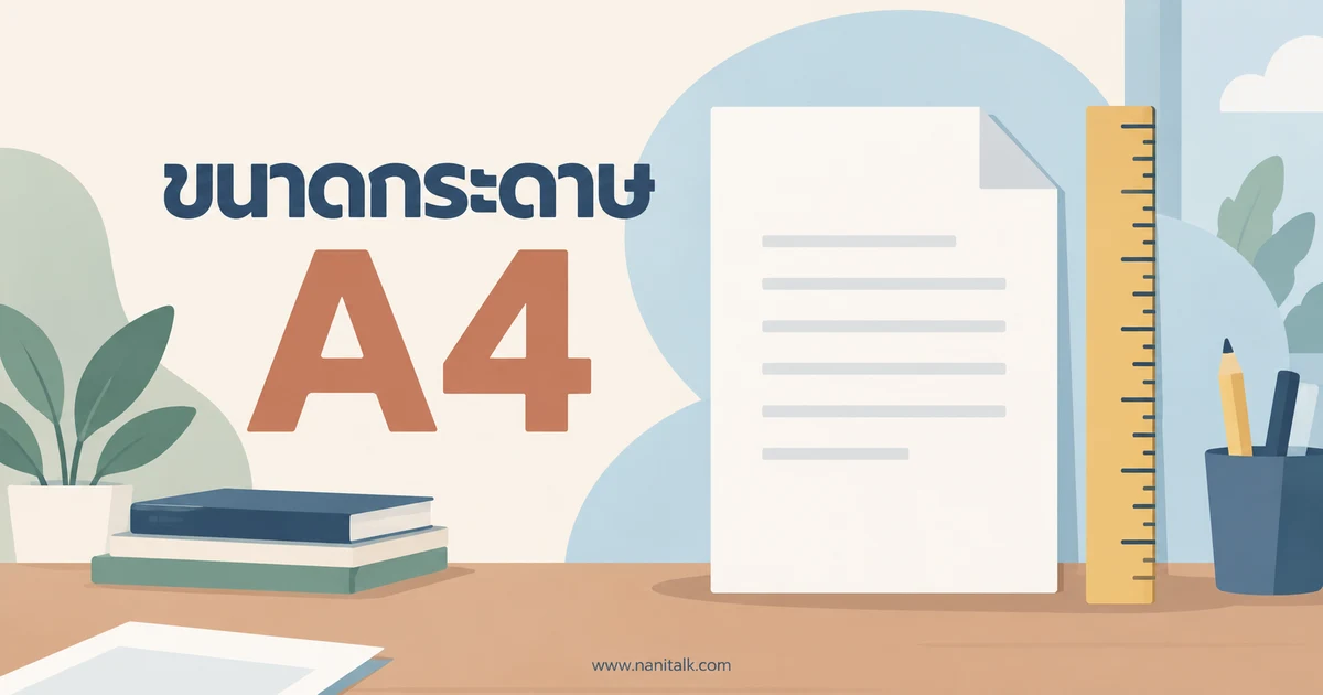กระดาษ A4 ขนาดเท่าไร? เทียบมิลลิเมตร นิ้ว และพิกเซล