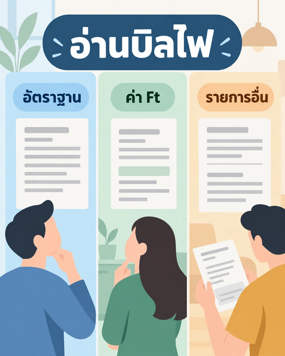 ทำไมหน่วยไฟเท่ากันแต่บิลไม่เท่ากัน