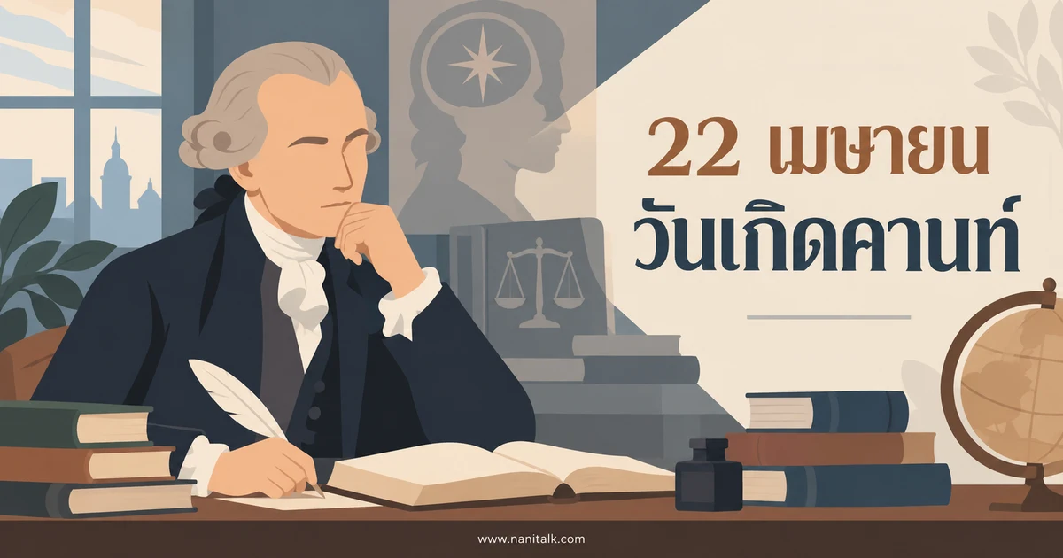 22 เมษายน วันเกิด อิมมานูเอล คานท์ นักปรัชญาชาวเยอรมัน