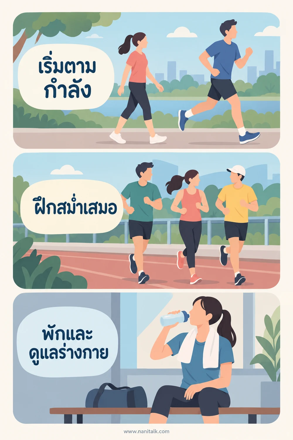 ฝึกกรีฑาให้ได้ประโยชน์และปลอดภัยทำอย่างไร