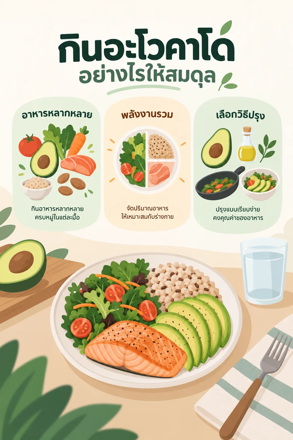 กินอะโวคาโดอย่างไรให้สมดุล